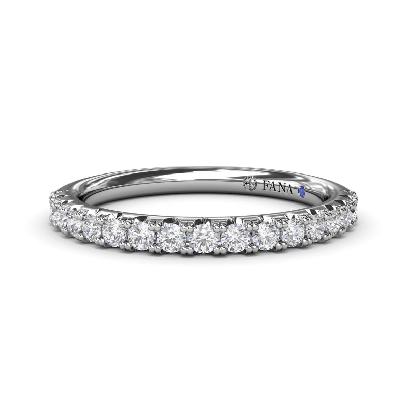 Fana Double Prong Diamond Wedding Band