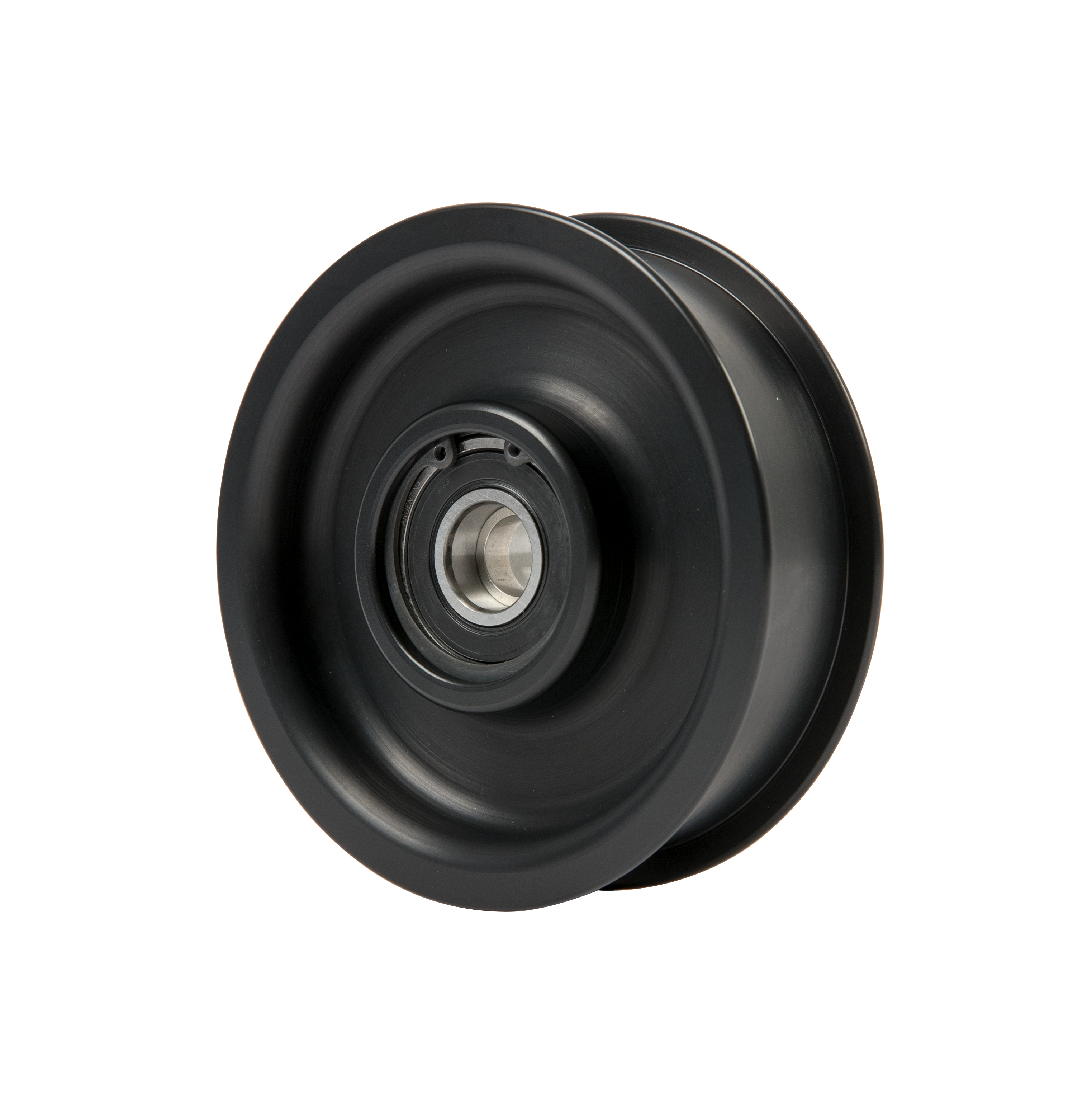  8-Rib, 4.0" Smooth, Flanged Idler Pulley 