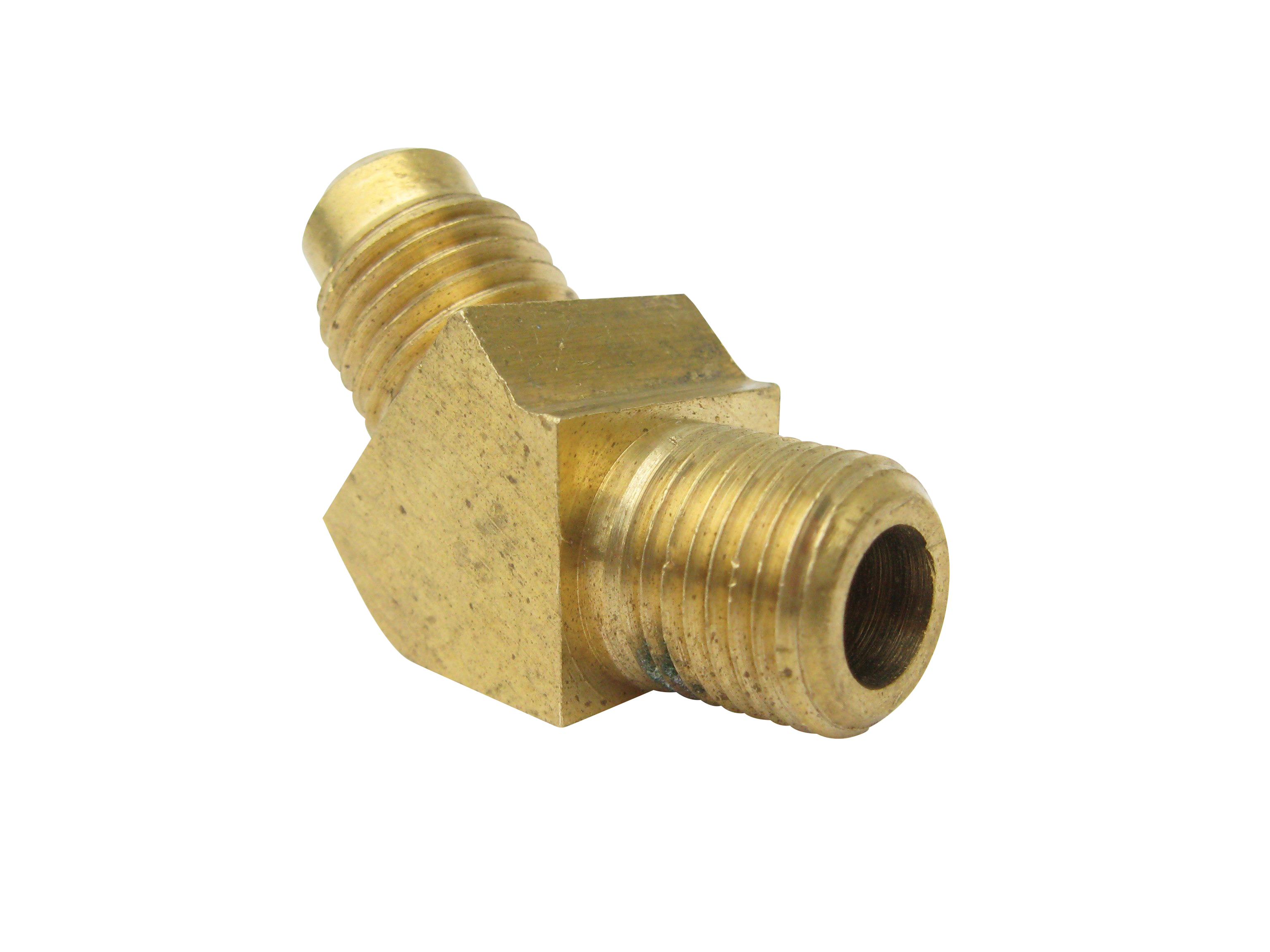  Fitting, 1/8"NPT X 45Â° -4SAE Flare, Brass 