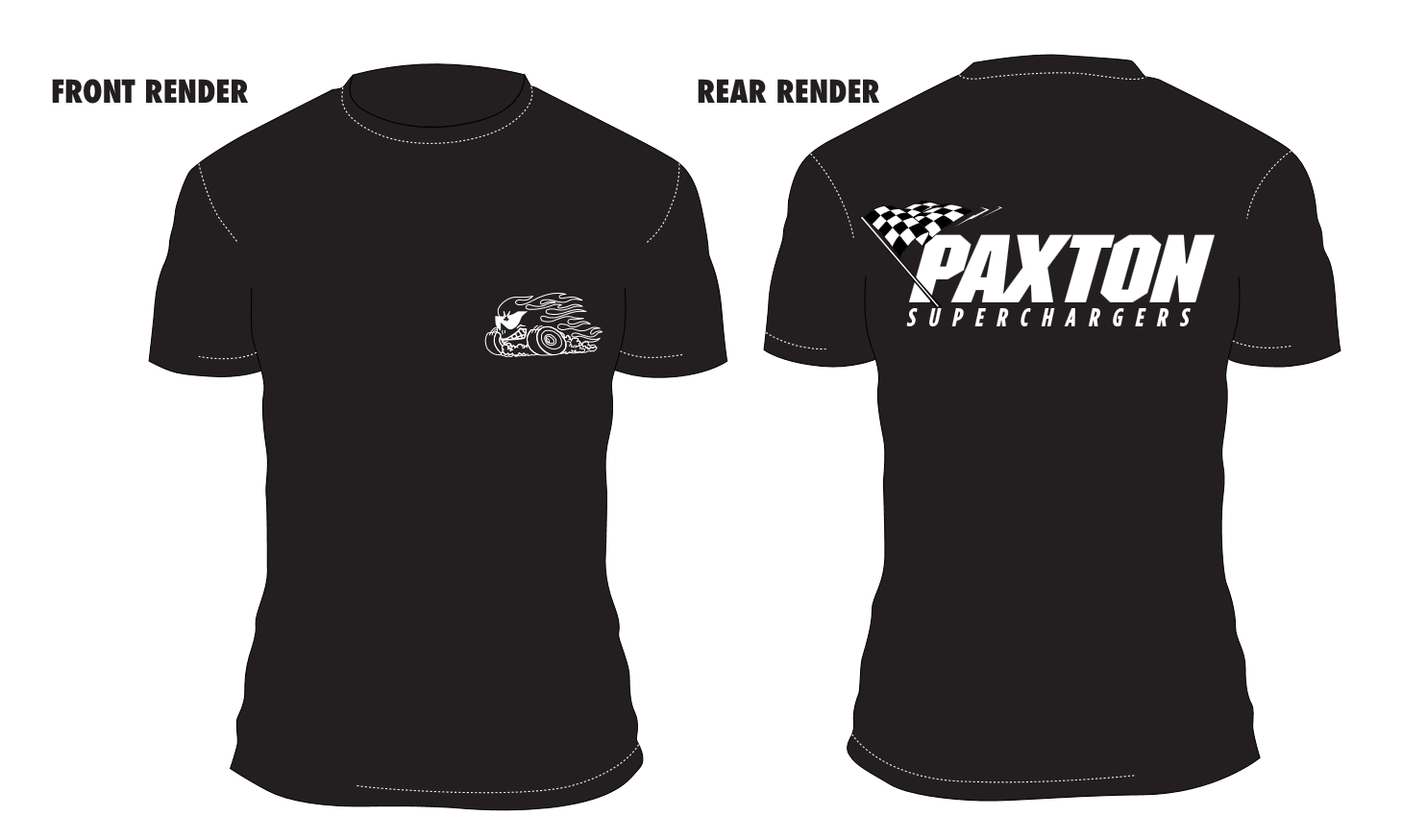  Paxton - "Flag" Design T-Shirt (Black) 