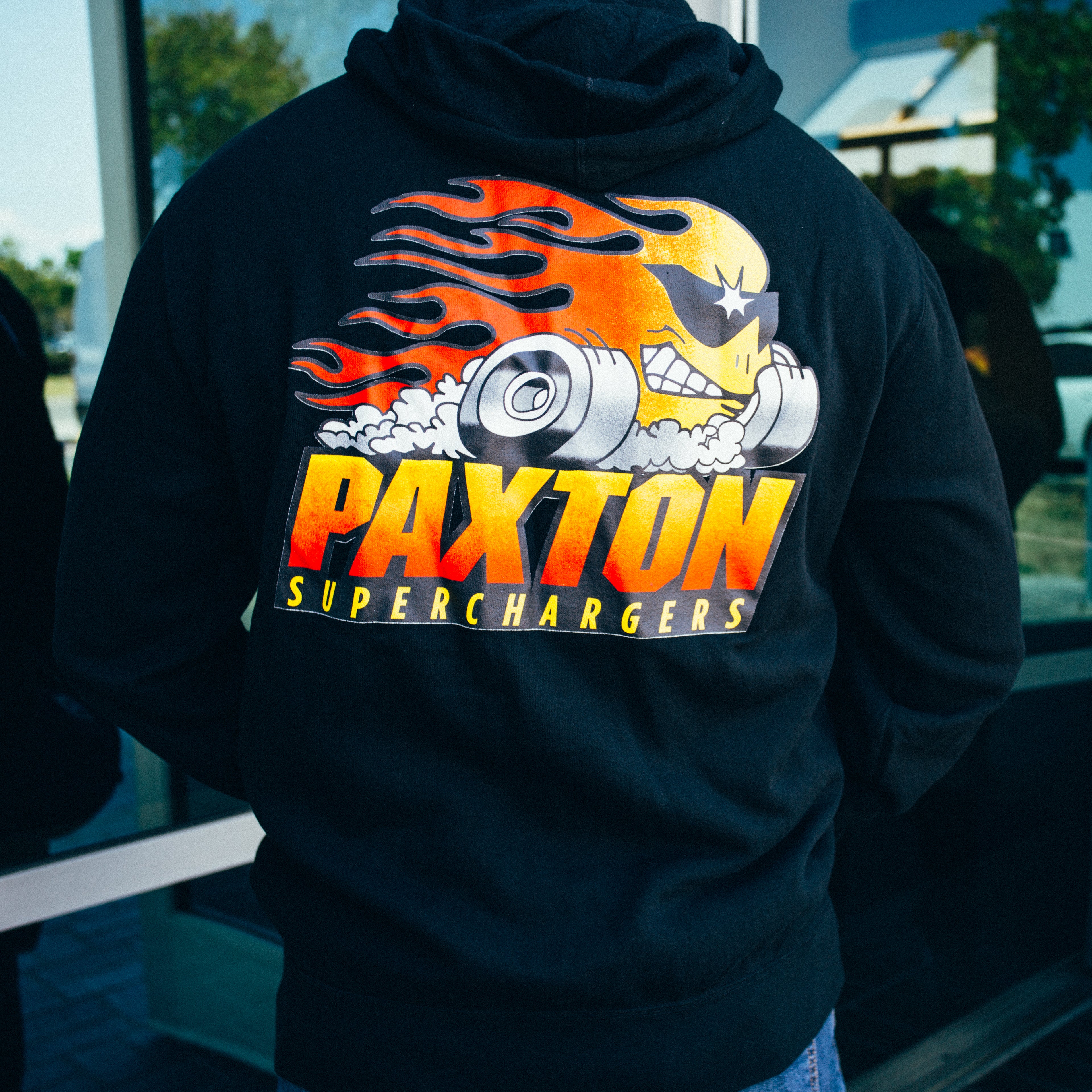  Paxton Superchargers Flame Head Dude Zip-Up Hooded Sweatshirt... 