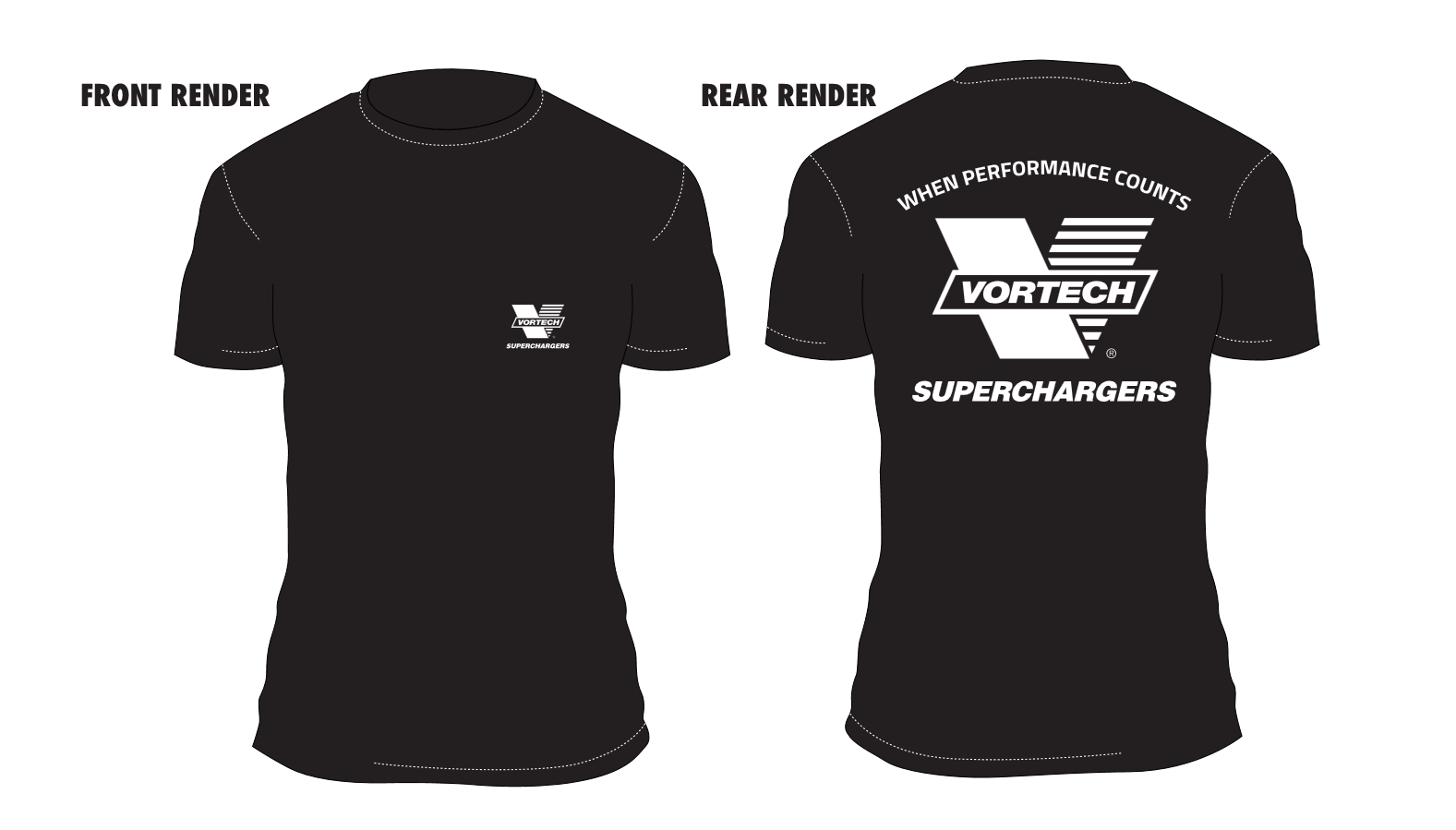  Vortech "V" Logo When Performance Counts T-Shirt 