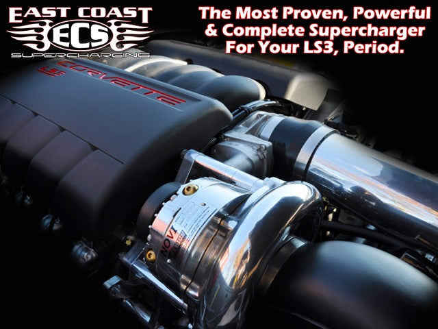  East Coast Supercharging 2008-2013 Chevrolet C6 LS3 Corvette Supercharger Systems 