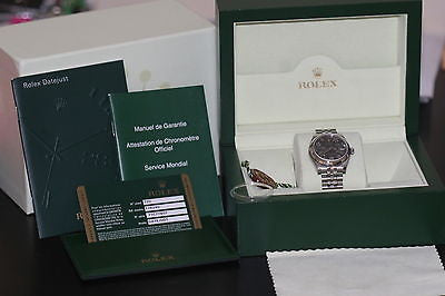 ROLEX MENS LADIES MIDSIZE 31mm DATEJUST STAINLESS STEEL FLORAL 178240