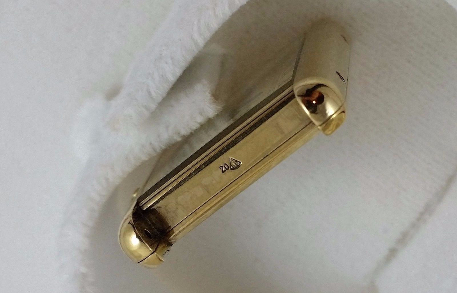 must de Cartier Sterling Silver Tank Vermail Vintage