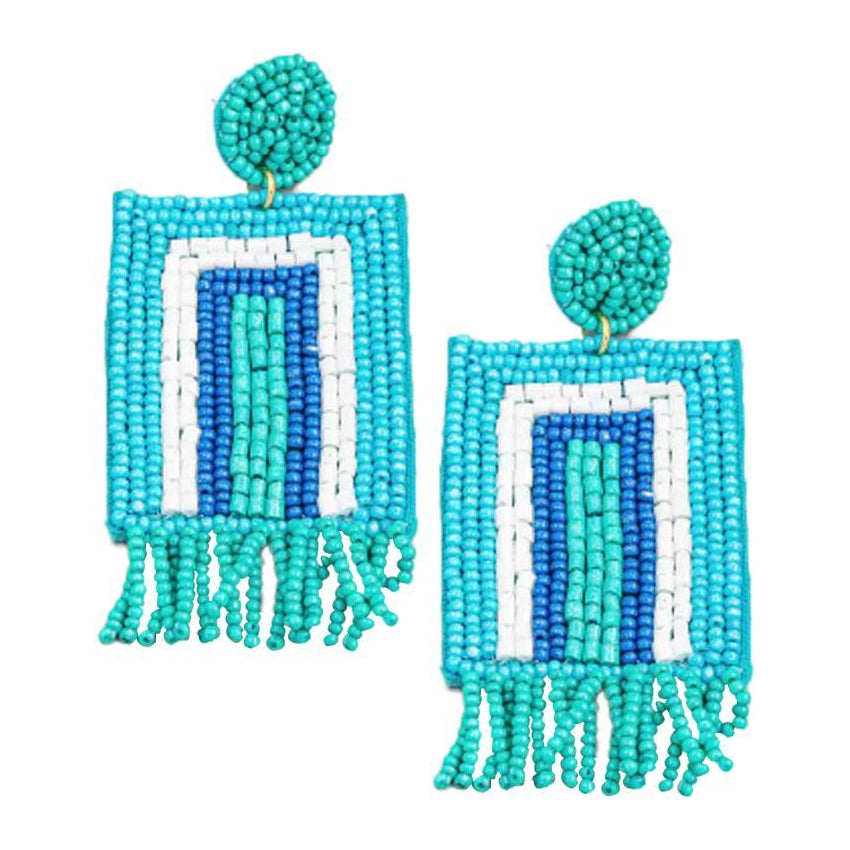 Beaded Fringe Earrings