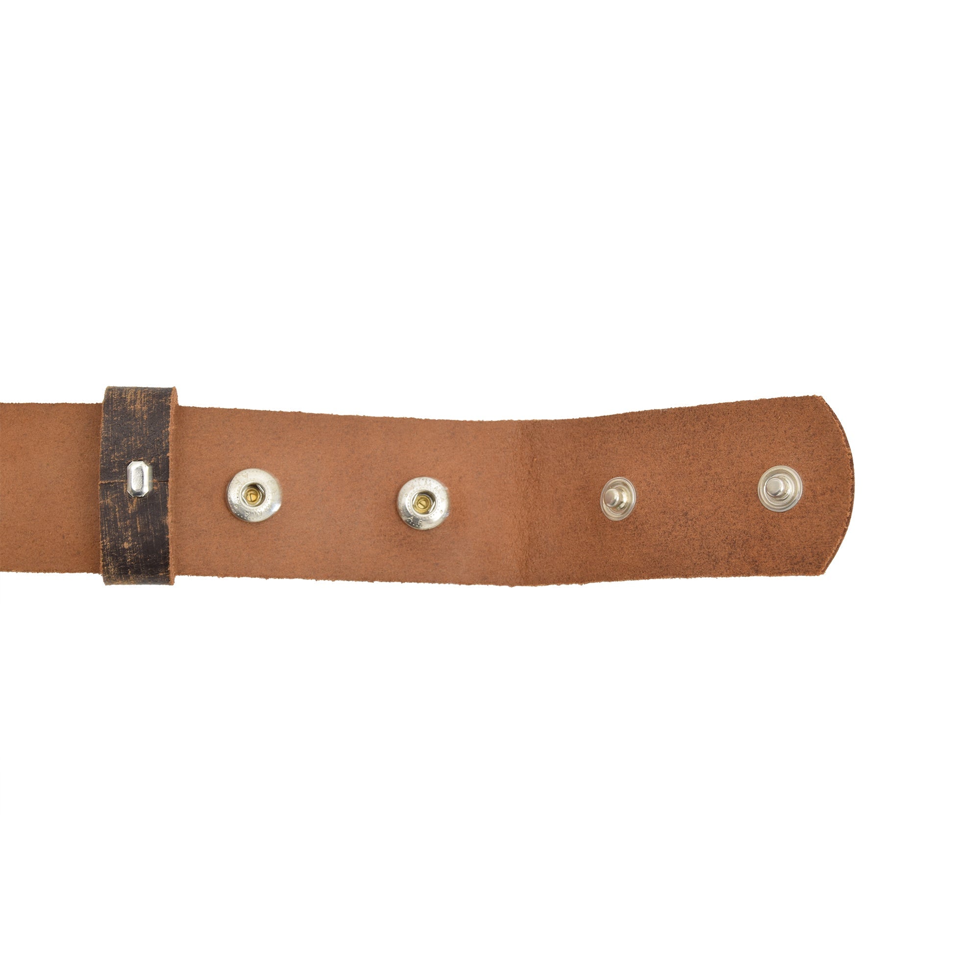 Leather Belt Brown with Changeable Buckle Royal