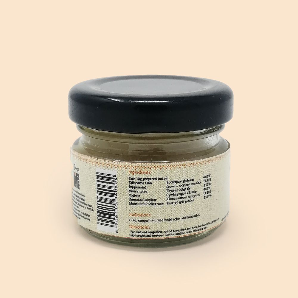 Isha Balm (20gm). Ayurvedic balm for cold, headache & muscle pain.