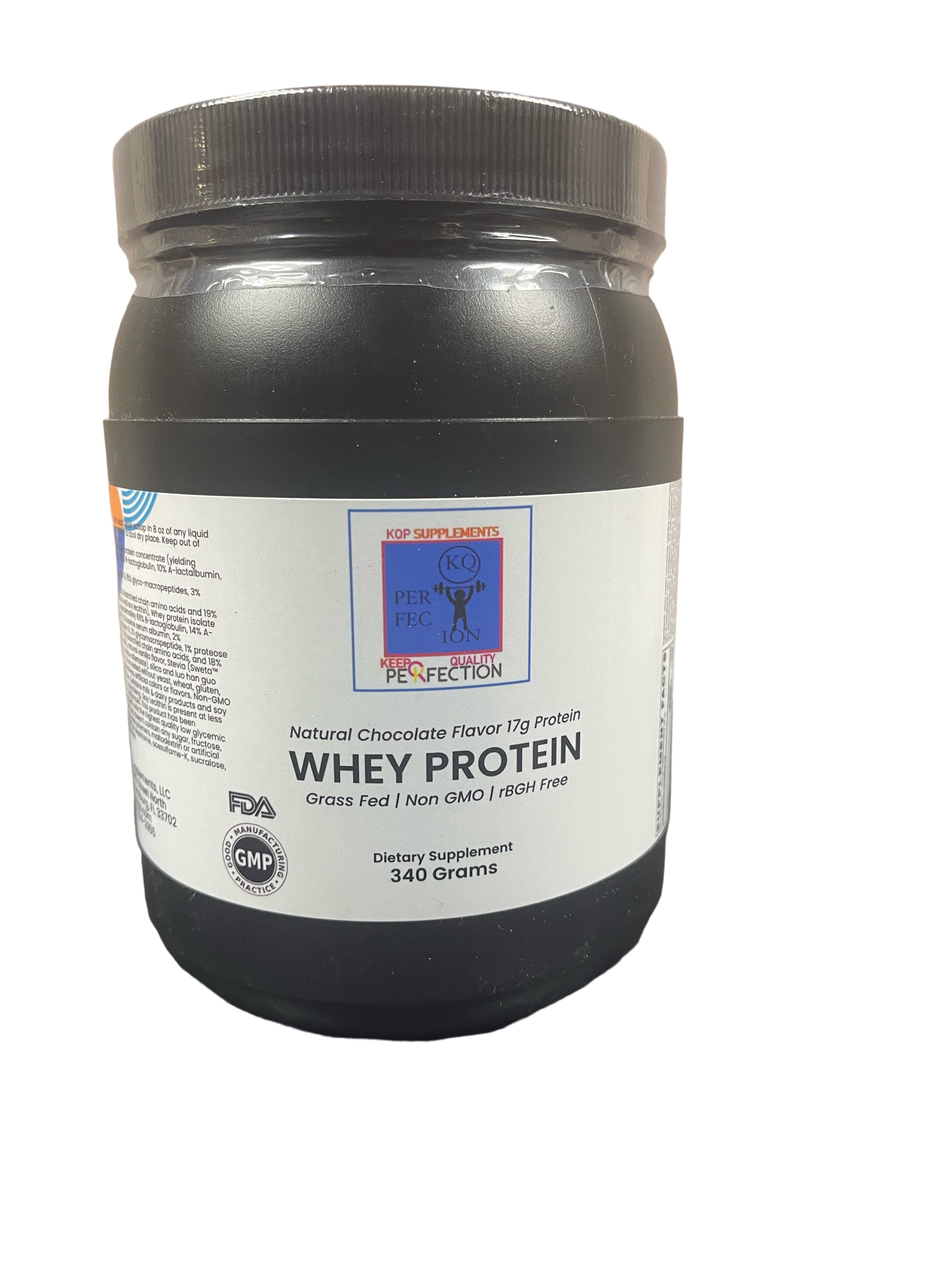 WHEY PROTEIN Chocolate Favor (17g Protein) | KQP Supplements