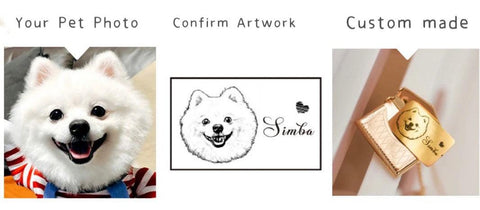 Custom pet portrait jewelry