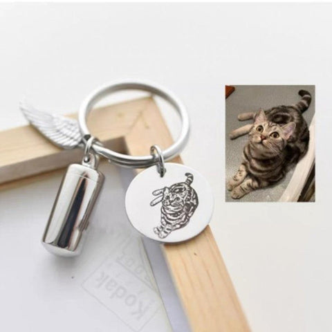 custom cat keychain