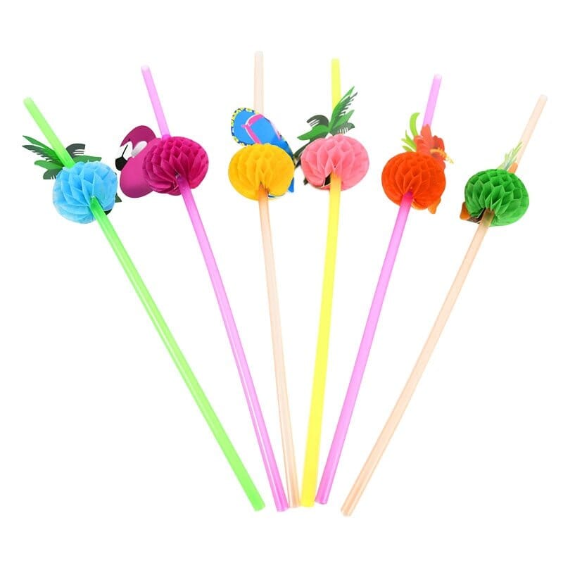 Flamingo & Pineapple Drinking Straws Collection