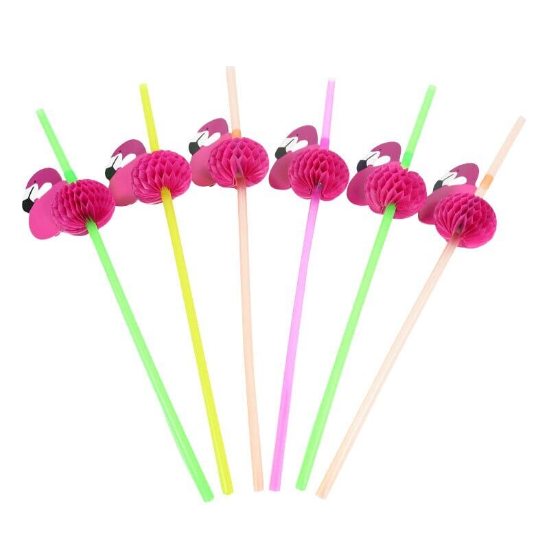 Flamingo & Pineapple Drinking Straws Collection