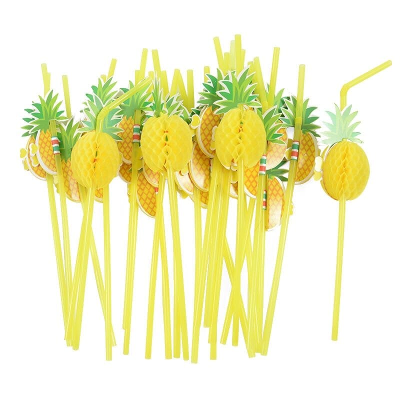 Flamingo & Pineapple Drinking Straws Collection
