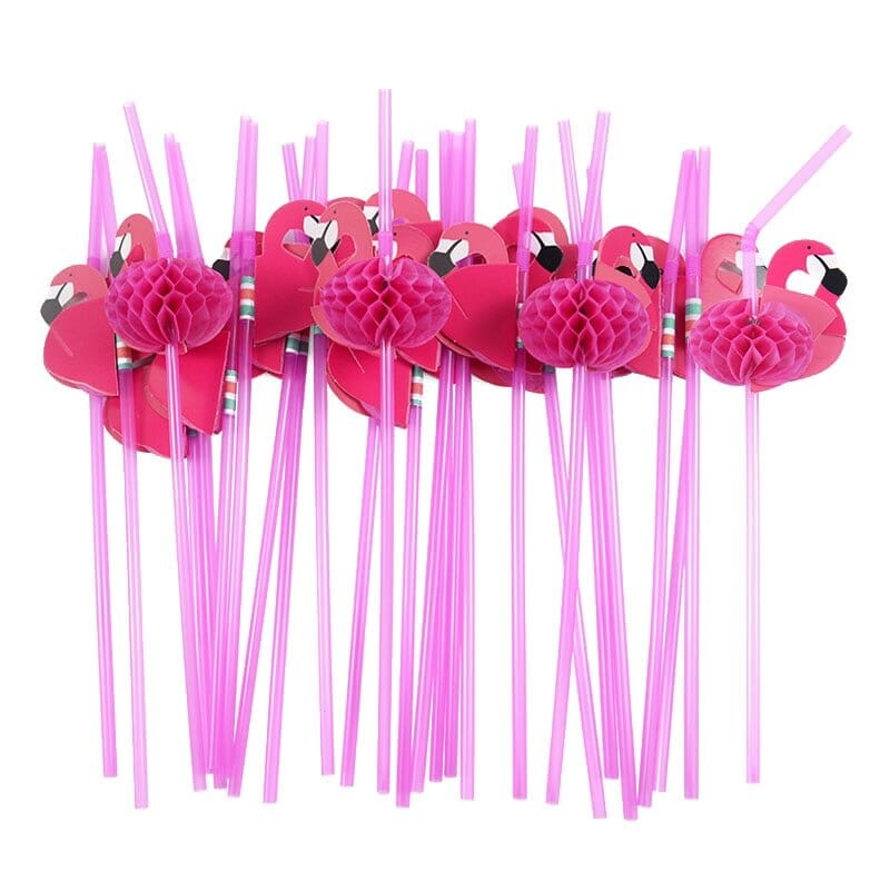 Flamingo & Pineapple Drinking Straws Collection