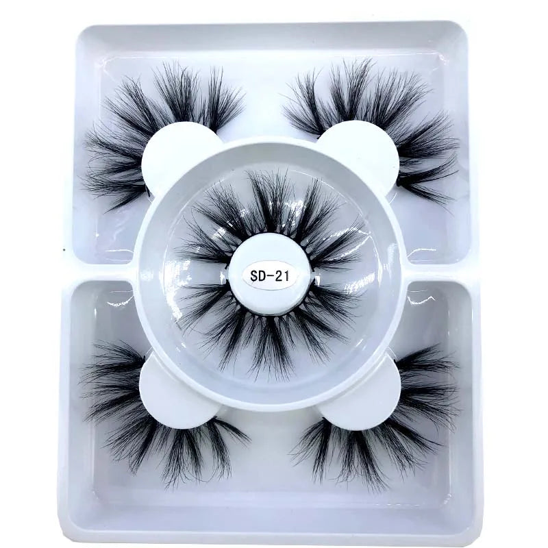 13 Different styles Sexy 100% Handmade 3D mink hair Beauty Thick Long False Mink Eyelashes Fake Eye Lashes Eyelash High Quality