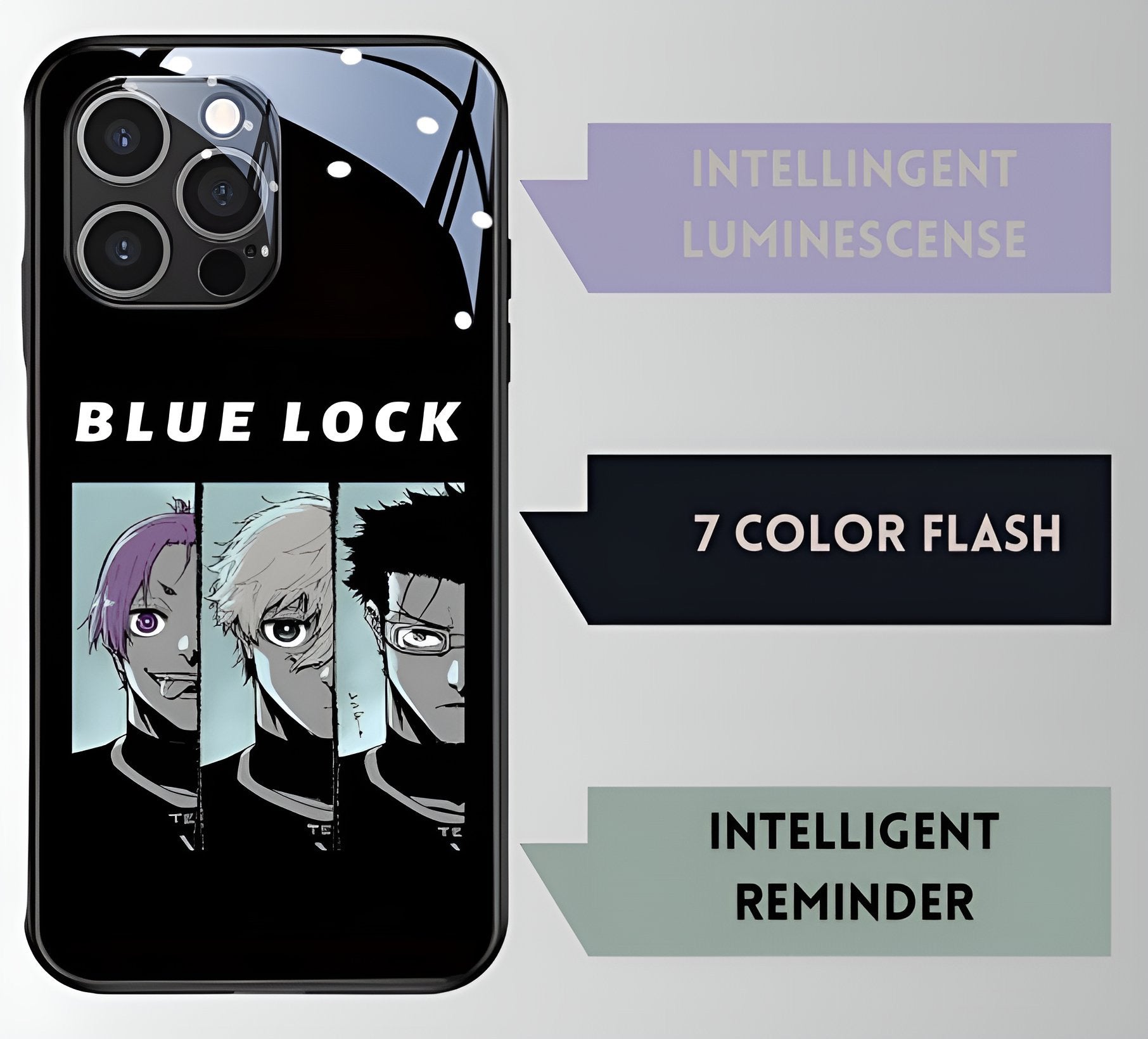 Luxury Light Led Case - Blue Lock Edition - more cases inside