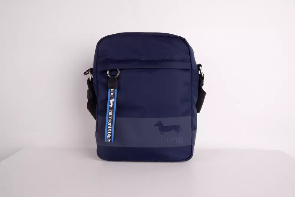 Blue Polyester Messenger Bag