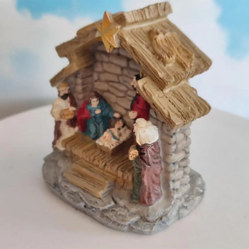 12Pack Nativity Figurine Nativity Scene Statues Set Religious Christian Christmas Shelf  Decor