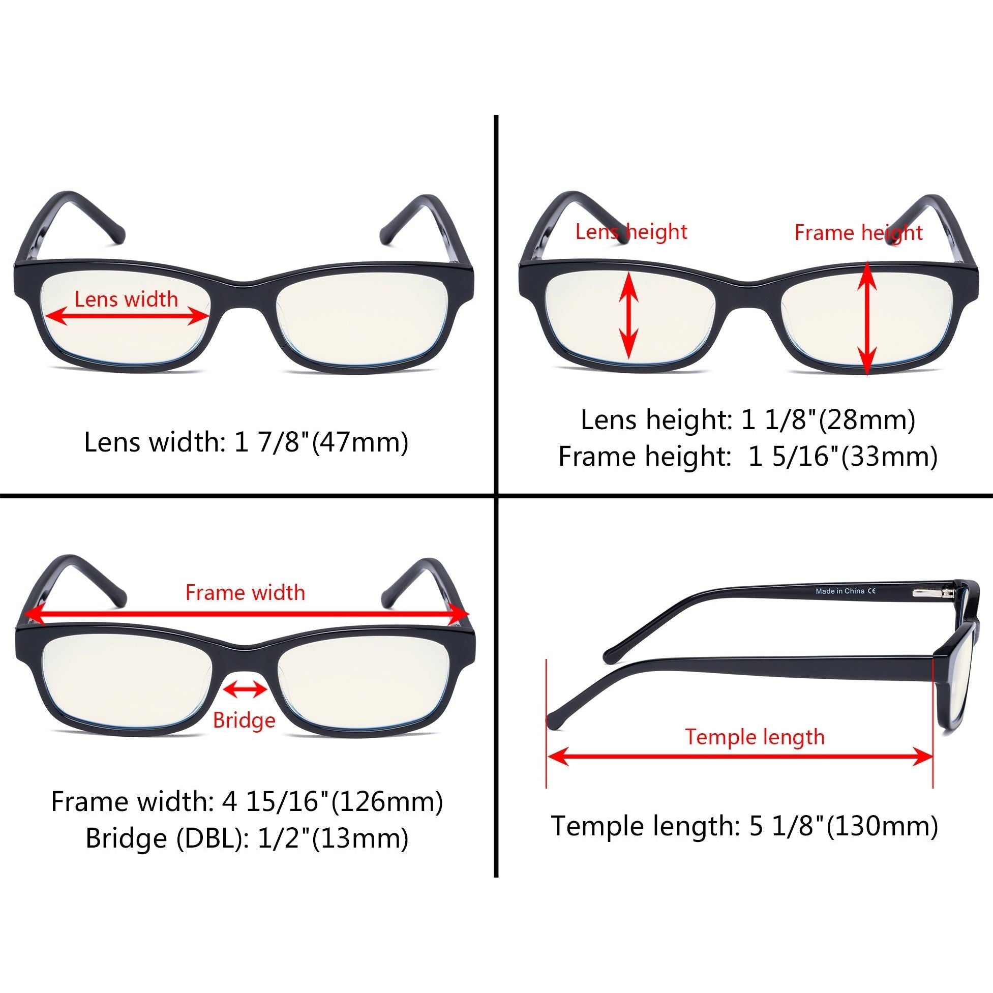 Eyekeeper - Chic Narrow Blue Light Filter Eyeglasses For Kids K02-Bb40