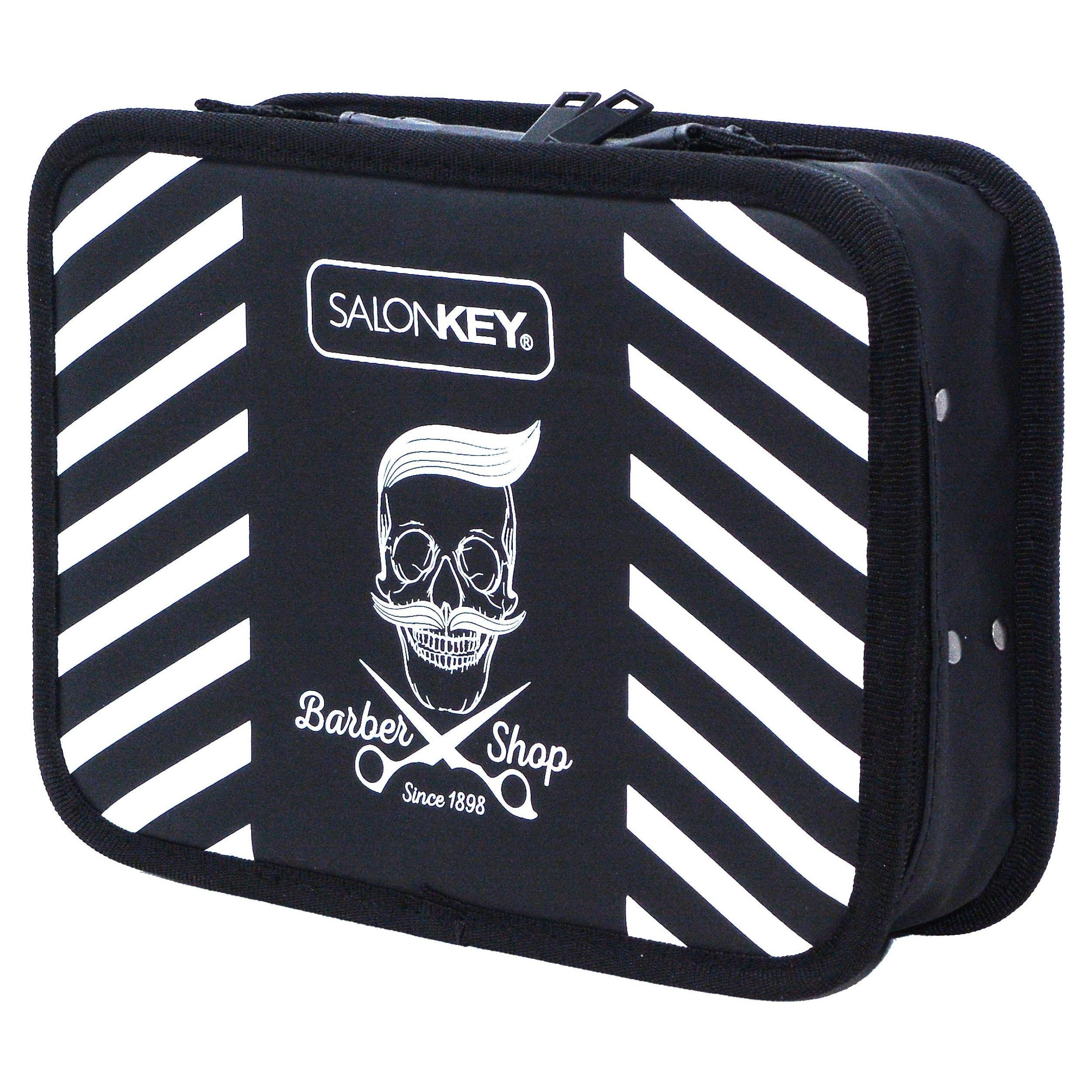 Aysun Beauty Warehouse - Barber Carrying Case Travel Size Barber Case Black & White