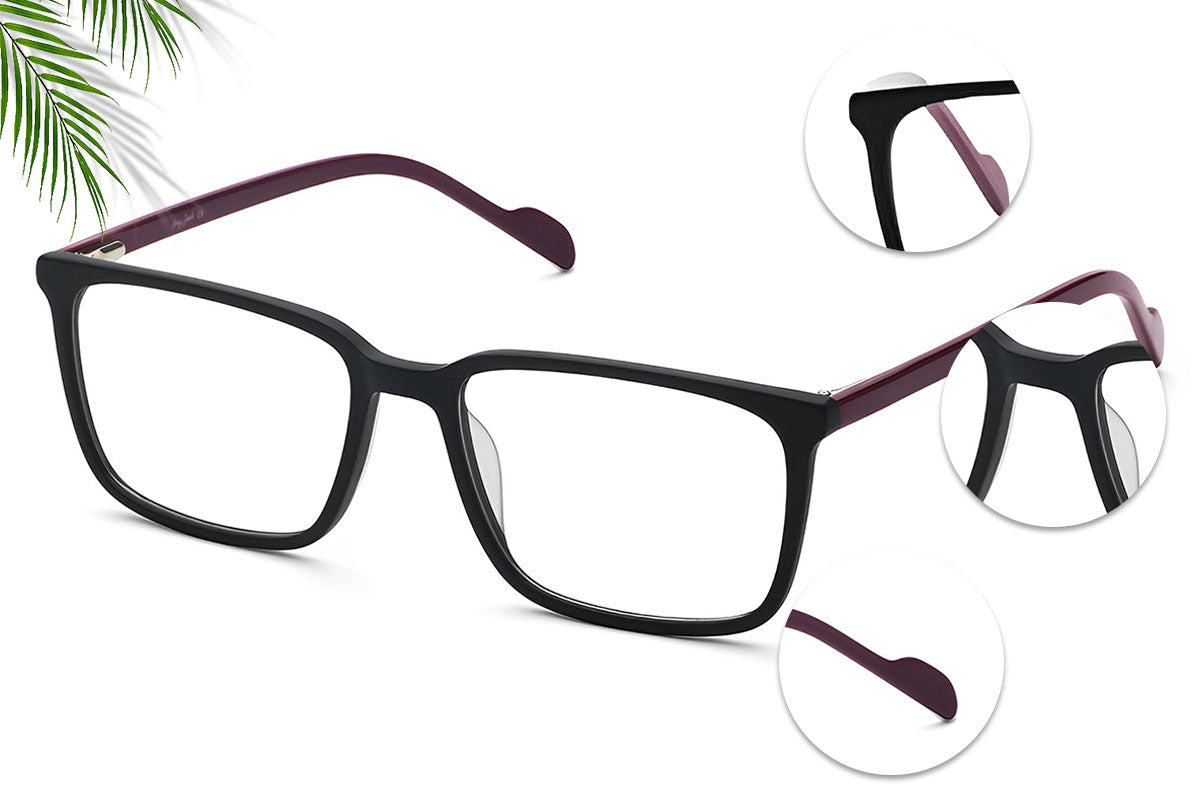 Colby Rectangular Frame Eyeglasses For Men | GentsEyewear.com ...