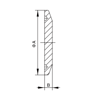 Sanitary tri-clamp cap 16AMP drawing