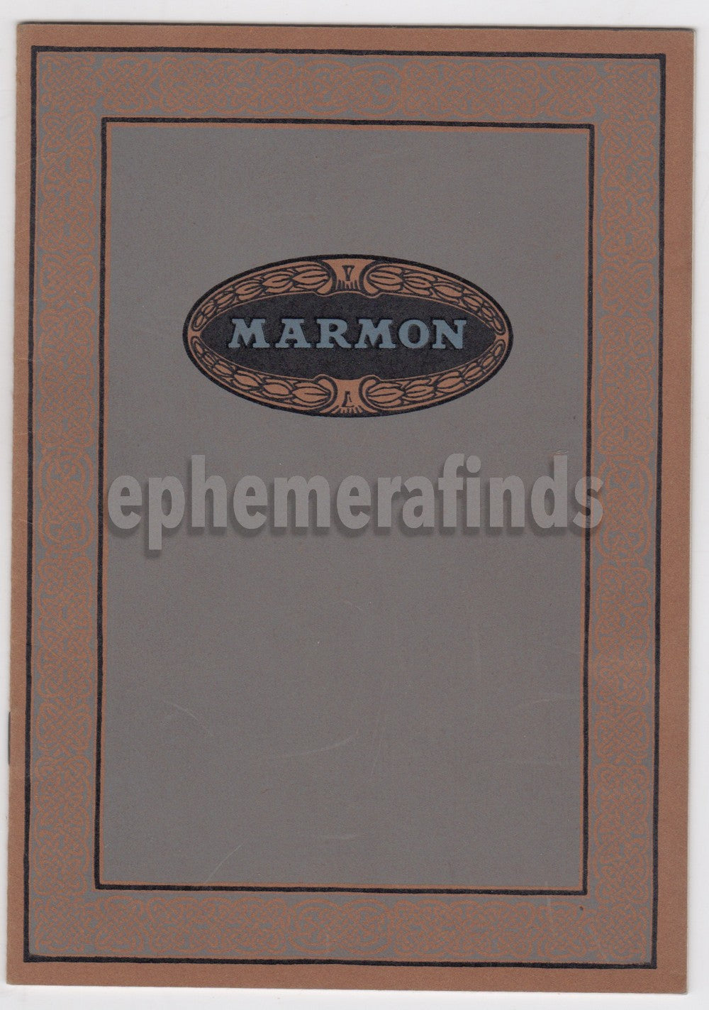 Nordyke Marmon Indianapolis Automobiles Antique Car Advertising Brochure