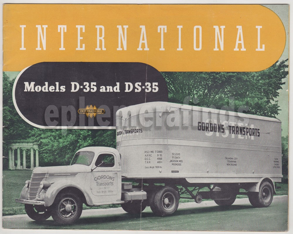 International Harvester Trucks Vintage Graphic Advertising Automobile Sales Book