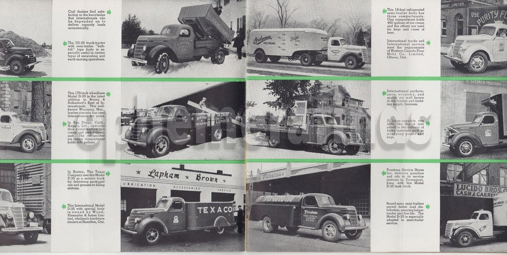 International Harvester Trucks Vintage Graphic Advertising Automobile Sales Book