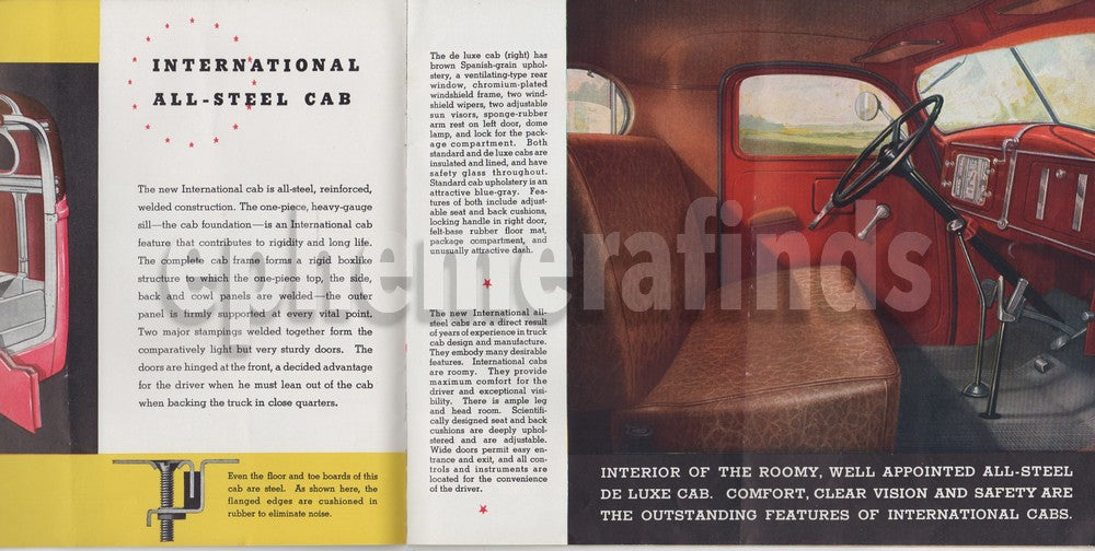 International Harvester Trucks Vintage Graphic Advertising Automobile Sales Book