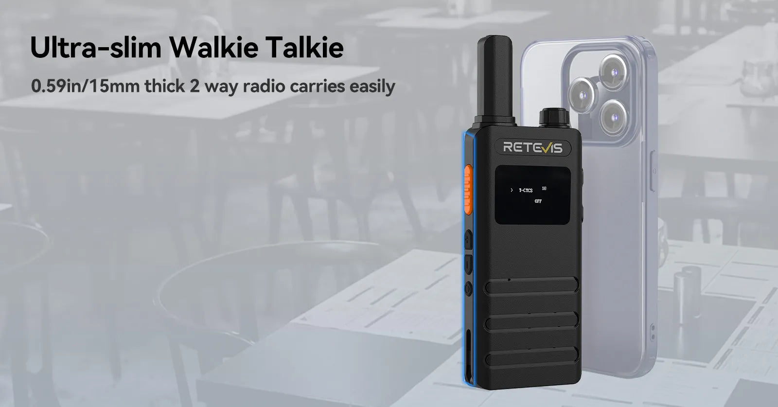 Retevis B3S Ultra Thin 2 Way Radio