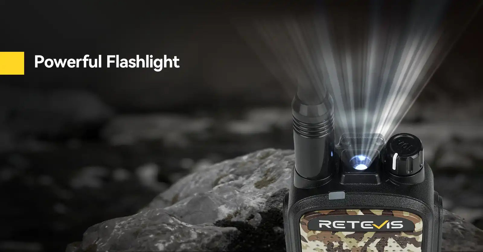 Retevis EZTalk2 Hunting Walkie Talkie with Flashlight