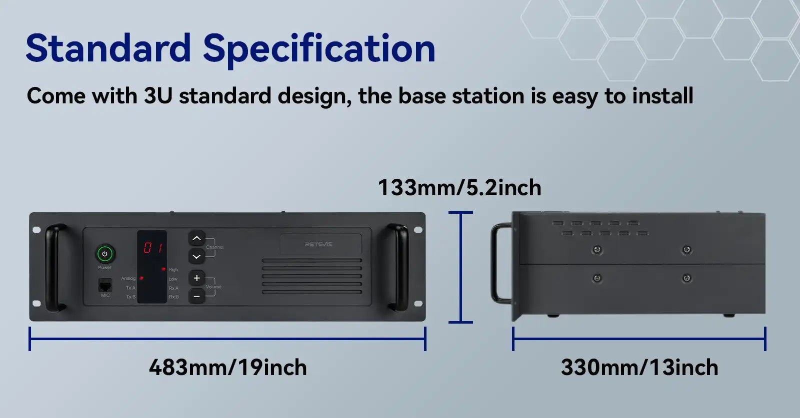 Retevis R1 UHF Repeater with 5 Preset Channels