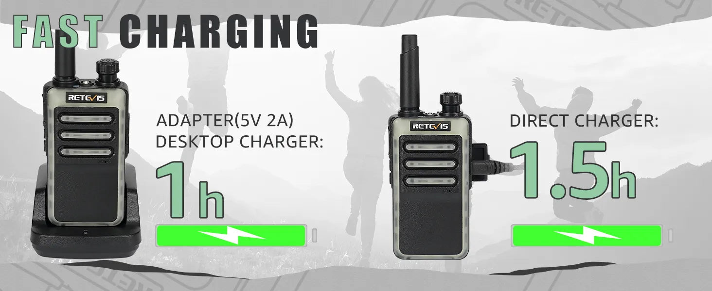 Retevis RB66 1 Hour Fast Charging Walkie Talkie