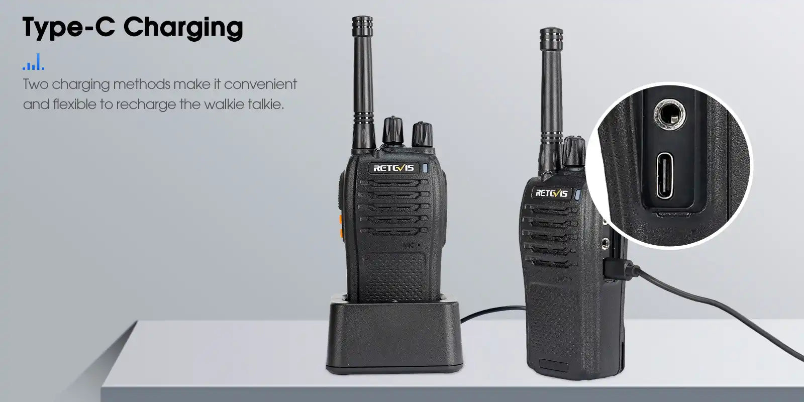 Retevis RB68 frs handheld two way radio Type-C
