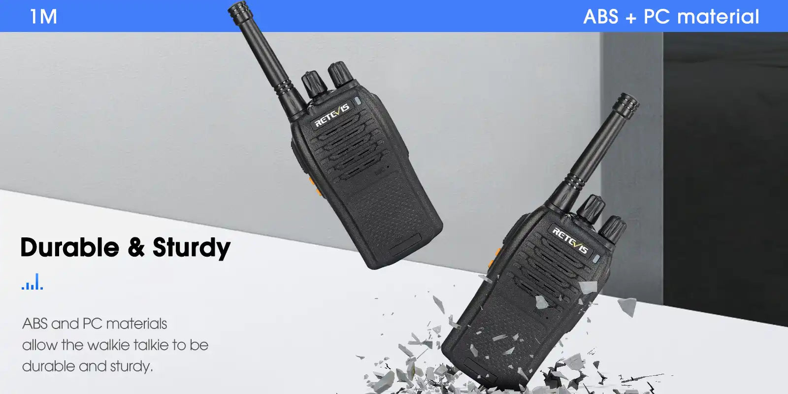 Retevis RB68 frs handheld two way radio durable material