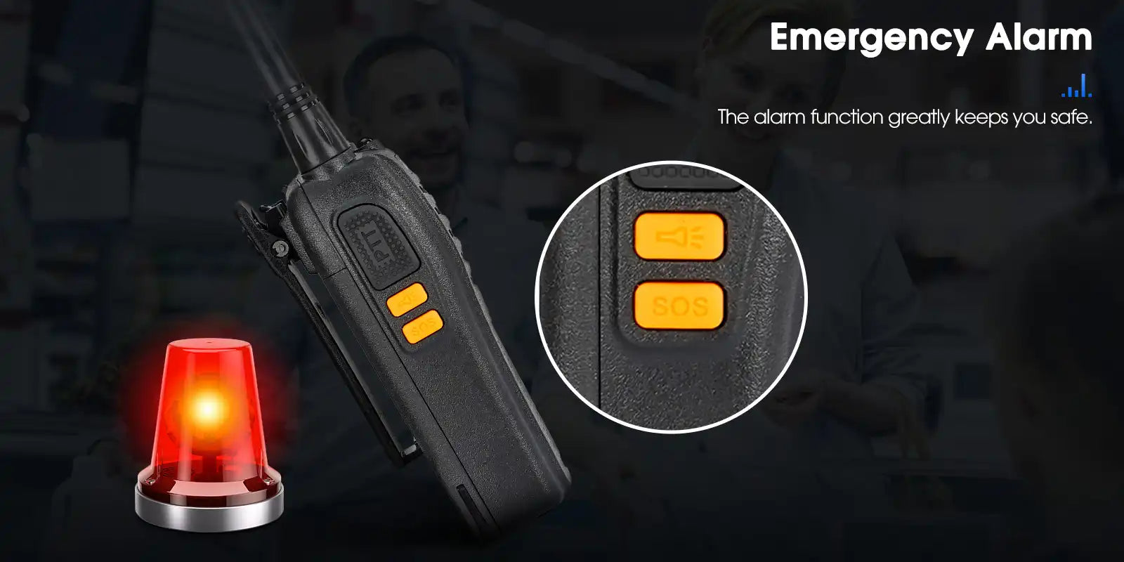 Retevis RB68 frs handheld two way radio emergency alerts