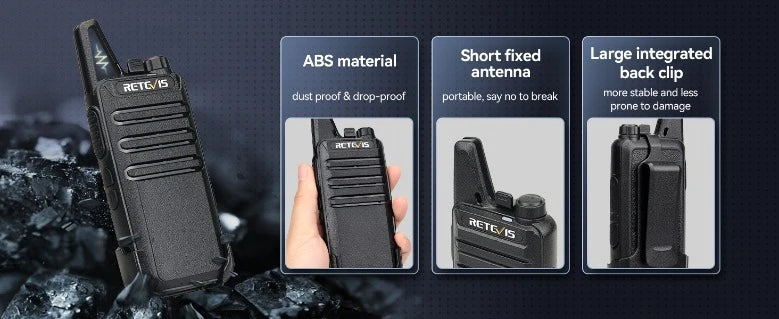 Retevis RT22 Lightweight Mini 2 Way Radios for Business