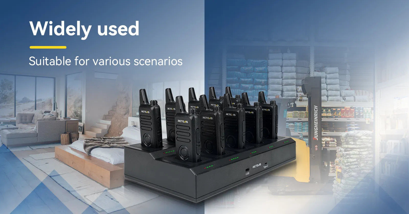 Retevis RT22S Walkie Talkie Wide Applications