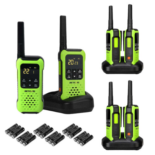 Retevis RT49P FRS NOAA Waterproof Two Way Radio 6Pack