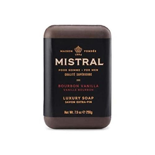 Mistral Men s Bourbon Vanilla Bar Soap  Bourbon Vanilla 8.8 Ounce