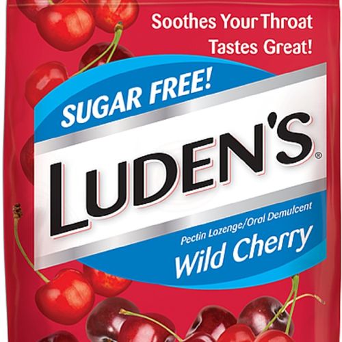 Luden s Deliciously Soothing Throat Drops  Sugar-Free Wild Cherry Flavor  25 CT