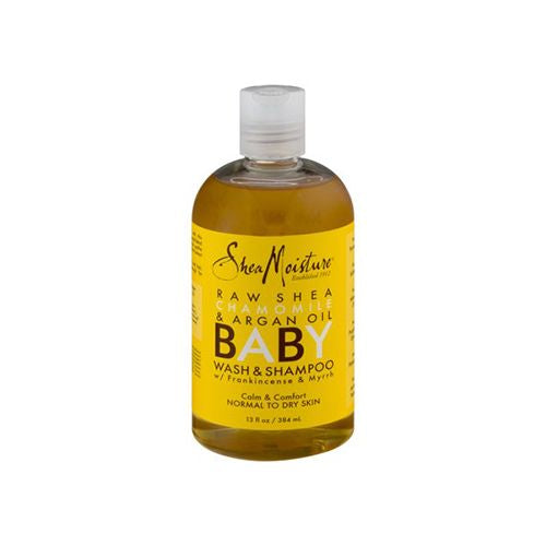 SheaMoisture Baby Wash & Shampoo Raw Shea  Chamomile & Argan Oil Baby Wash and Shampoo with Frankincense & Myrrh to Help Cleanse for All Skin Types 13 oz