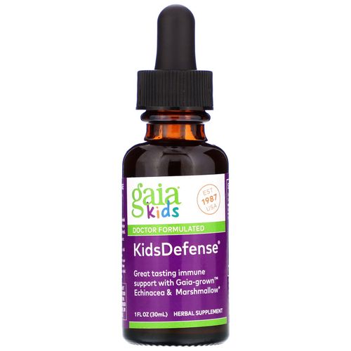Gaiakids-Kids Defense Herbal Drops Gaia Herbs 1 oz Liquid