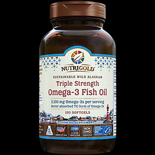 Triple Strength Omega3 Fish Oil 2,100 MG (120 Softgels) (B077MMFM2T)