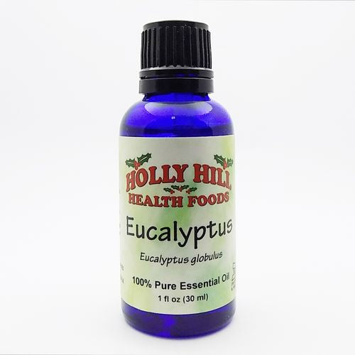 Holly Hill Health Foods  Eucalyptus  Aromatherapy Essential Oil for Clearing  1 Fluid Ounce