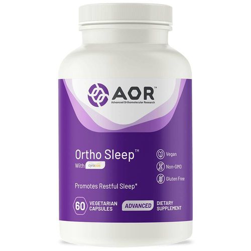 AOR  Ortho Sleep  Promotes Relaxation and Improved Sleep Quality  Natural Sleep Aid Supplement with GABA  Melatonin  L-Theanine  Vegan  30 servings (60 capsules)