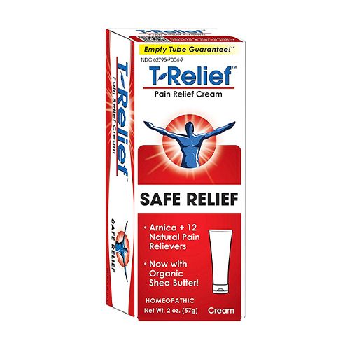 MediNatura T-Relief Natural Pain Relief Arnica +12  Homeopathic  2 oz Cream