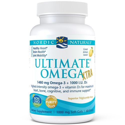 Nordic Naturals Ultimate Omega Xtra Softgels  Lemon  1480 Mg Fish Oil 60 Ct